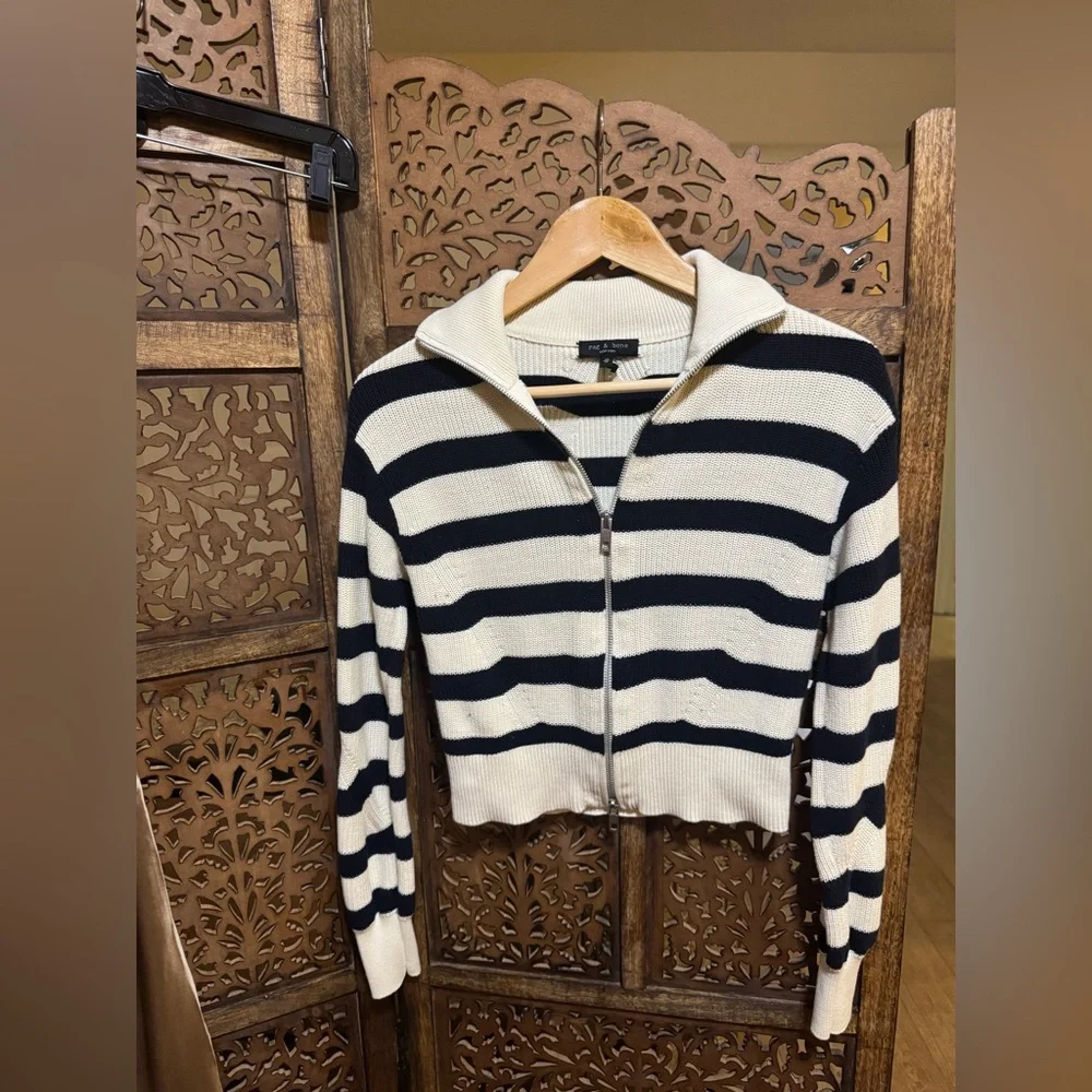 Rag & Bone Striped Cardigan XS